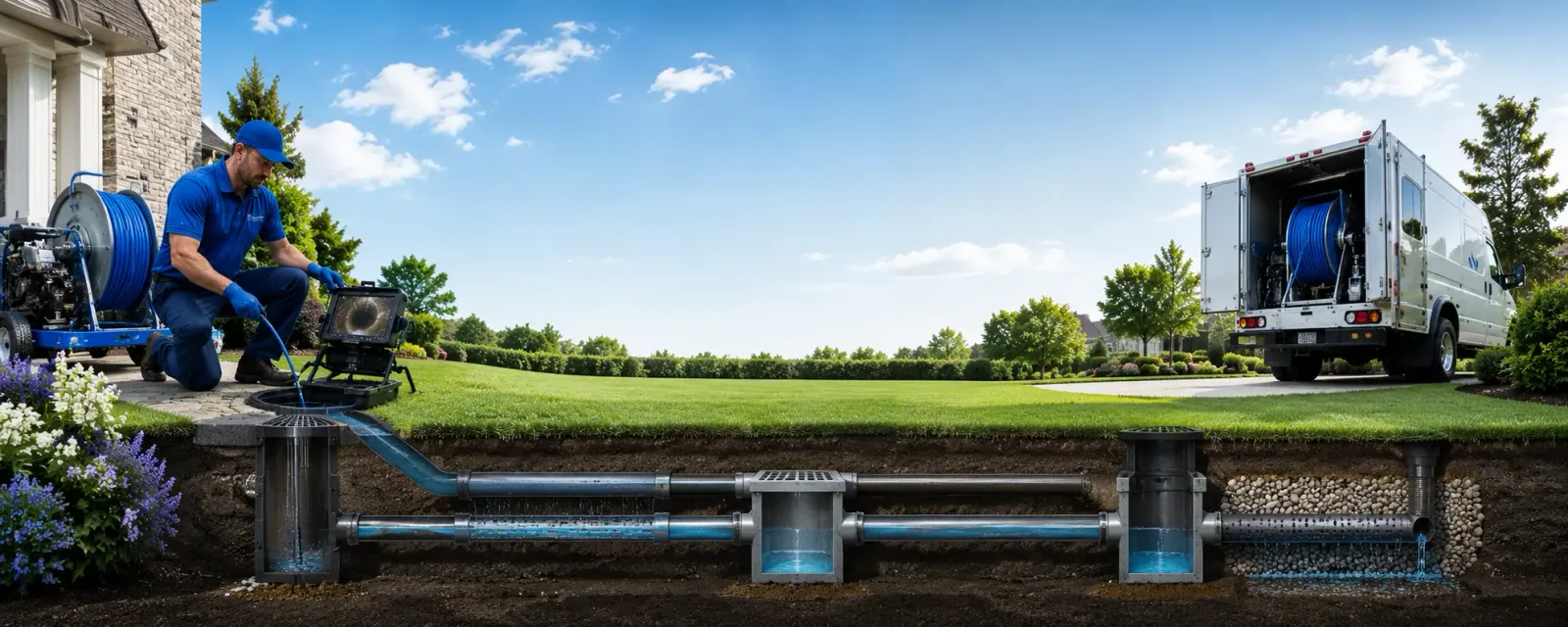 Outdoor drain cleaning information for Hubbard, IA